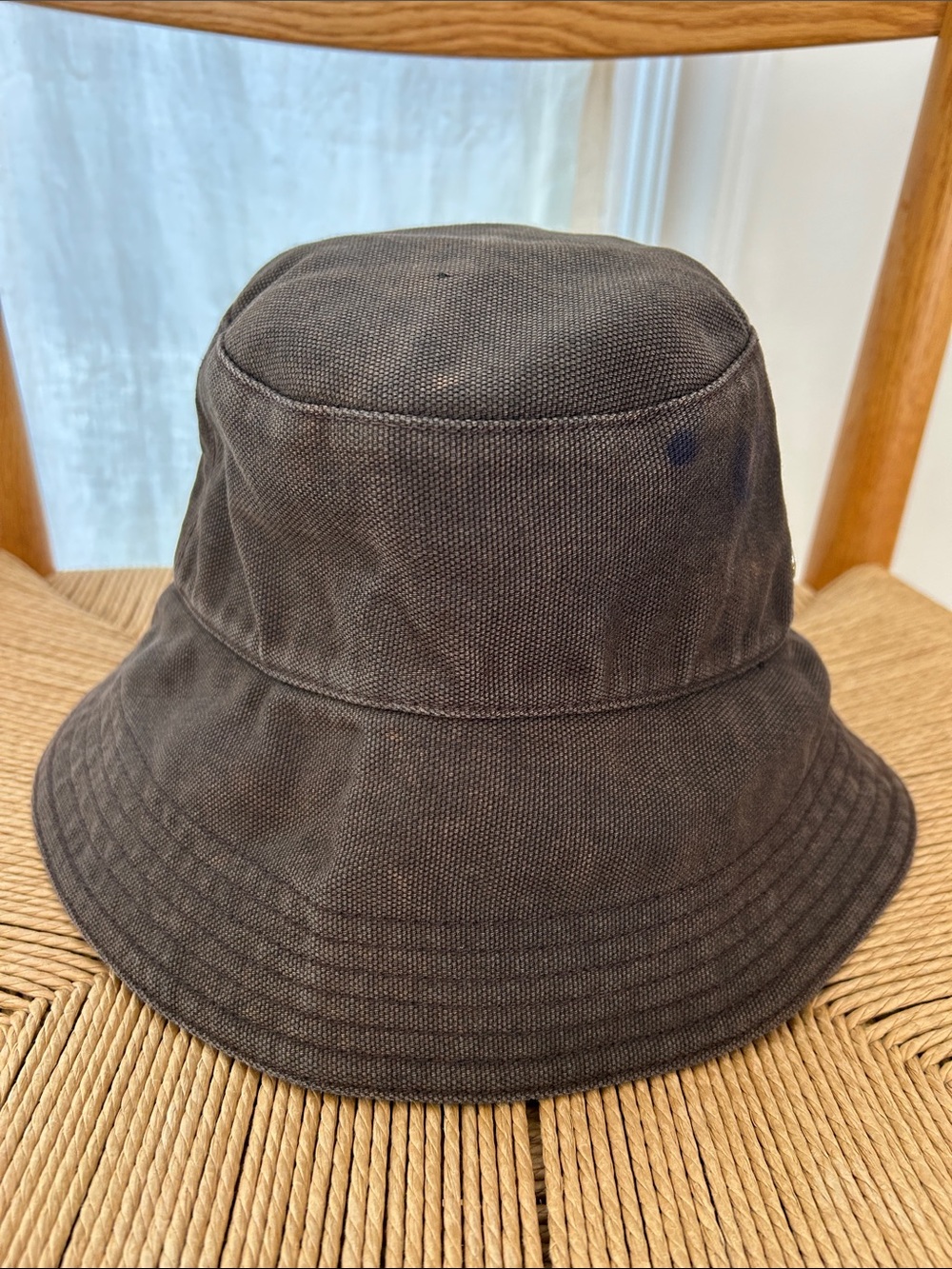 HELEN KAMINSKI australia Black womens Bucket Hat 100% cotton woven one size